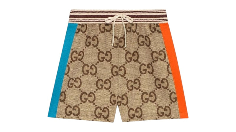 Gucci Womens Tessuto Jumbo GG Shorts Beige