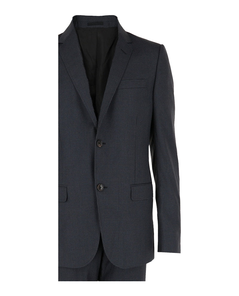 Gucci Wool Pin Dot Suit Silver