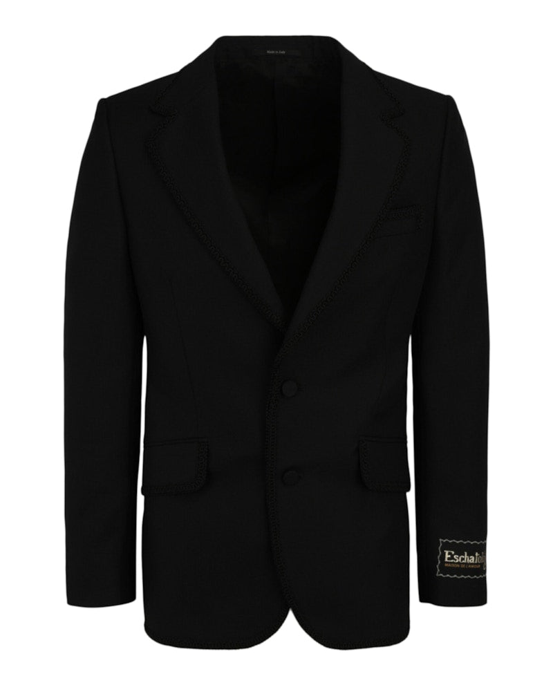 Gucci Wool Tailored Blazer Black