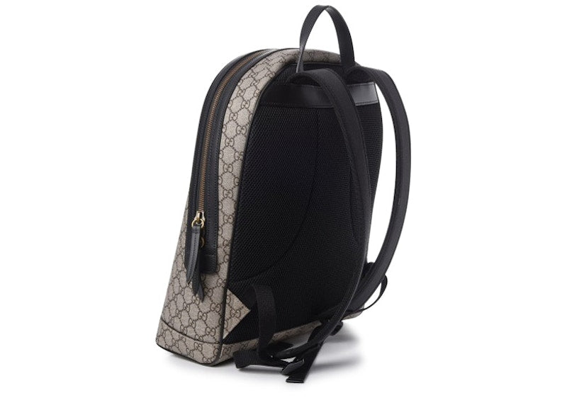 Gucci XXV Hollywood Backpack GG Supreme Wolf Print Brown/Black