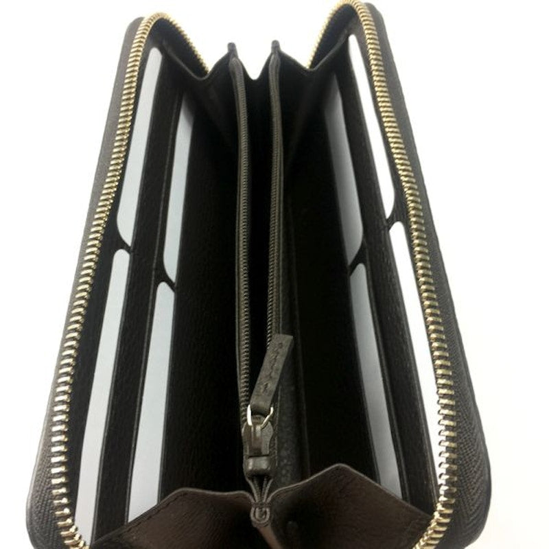 Gucci Zip Wallet Interlocking G Dark Brown