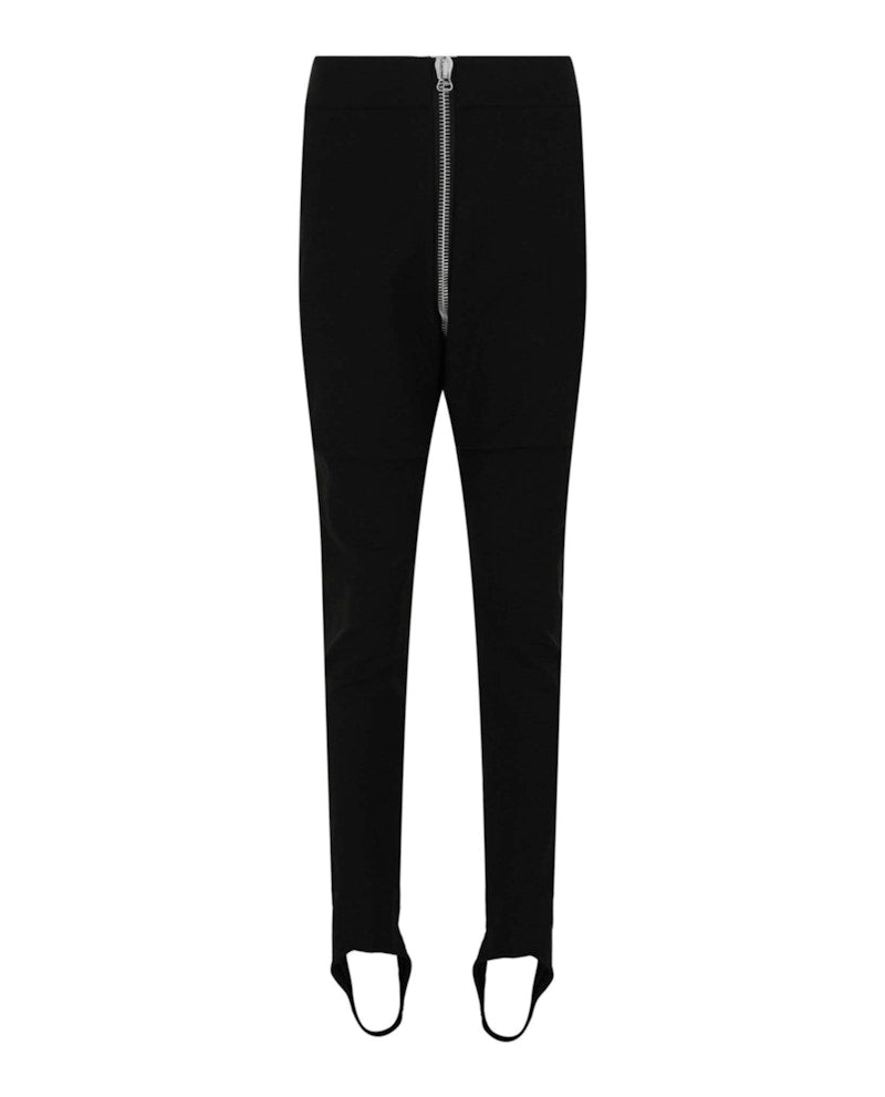 Gucci Zipper-Detail Stirrup Pants Black