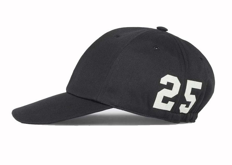 Gucci Gucci 25 Logo Baseball Cap Black