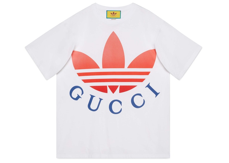 Gucci x Adidas T-Shirt White/Red