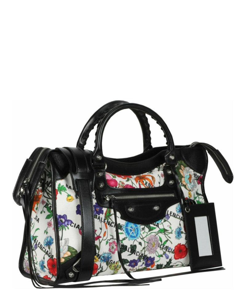 Gucci x Balenciaga Large Flora City Bag Multi