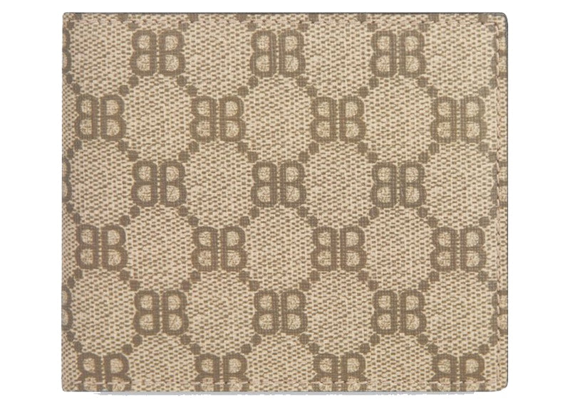 Gucci x Balenciaga The Hacker Project Bi-Fold Wallet Beige