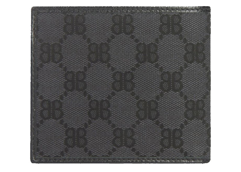 Gucci x Balenciaga The Hacker Project Bi-Fold Wallet Black