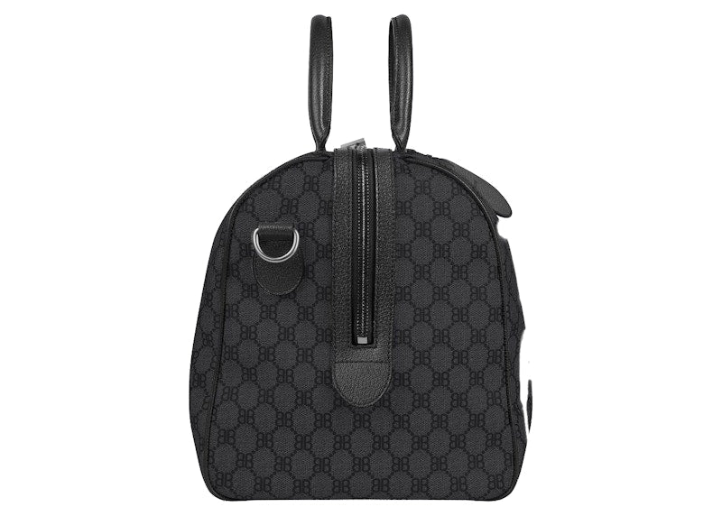 Gucci x Balenciaga The Hacker Project Graffiti Medium Duffle Bag Black