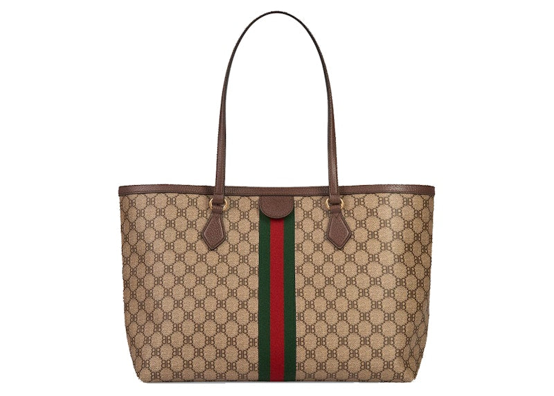 Gucci x Balenciaga The Hacker Project Graffiti Medium Tote Bag Beige