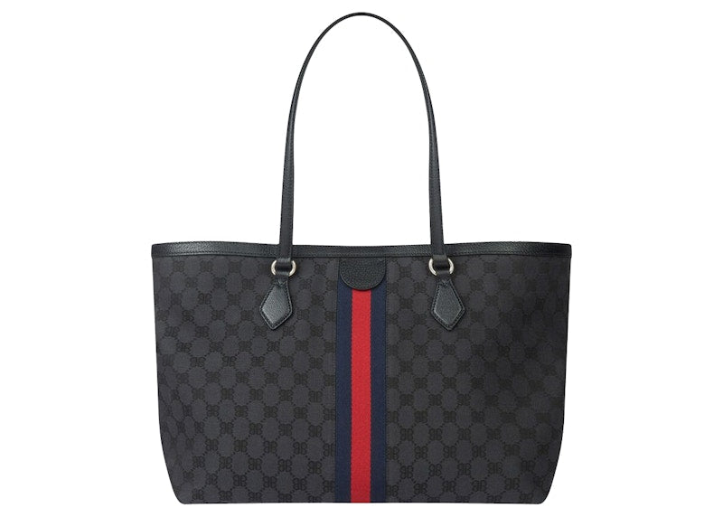 Gucci x Balenciaga The Hacker Project Graffiti Medium Tote Bag Black