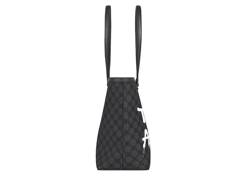 Gucci x Balenciaga The Hacker Project Graffiti Medium Tote Bag Black
