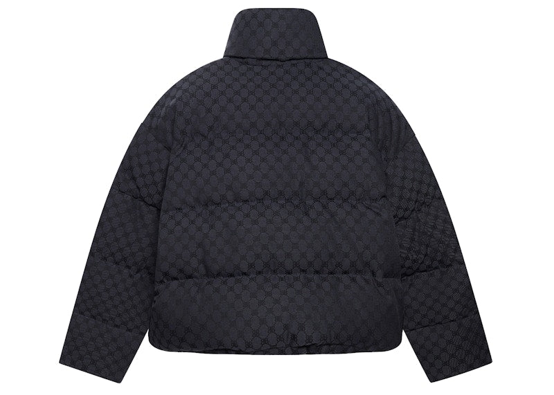 Gucci x Balenciaga The Hacker Project Hacker BB Puffer Jacket Black Dark Grey