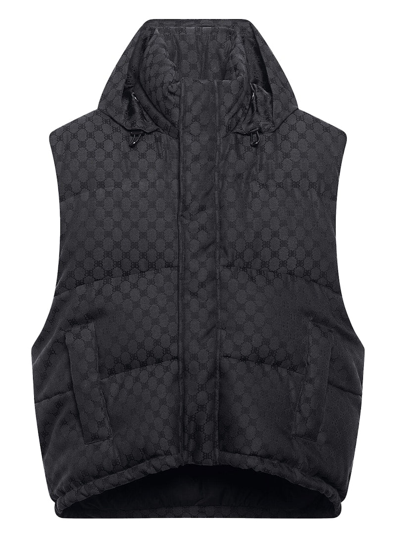 Gucci x Balenciaga The Hacker Project Hacker Cocoon Puffer Vest Black