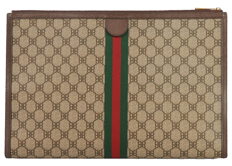 Gucci x Balenciaga The Hacker Project Laptop Pouch Beige