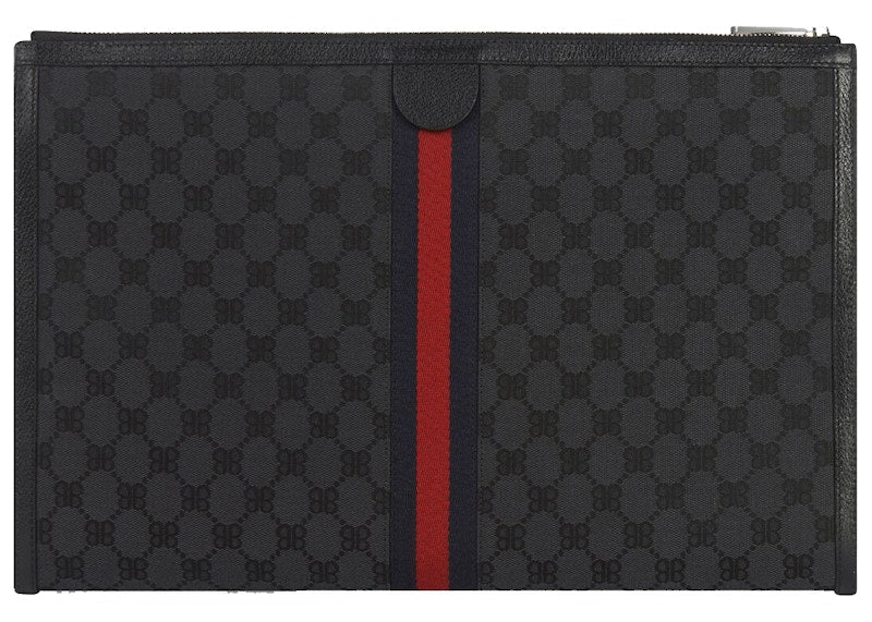 Gucci x Balenciaga The Hacker Project Laptop Pouch Black