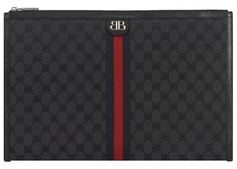 Gucci x Balenciaga The Hacker Project Laptop Pouch Black