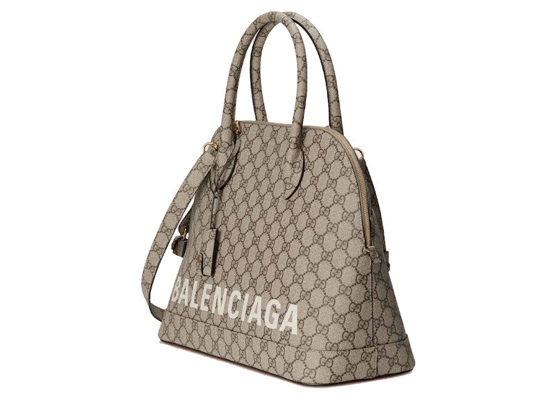 Gucci x Balenciaga The Hacker Project Medium Ville Bag Beige/Ebony