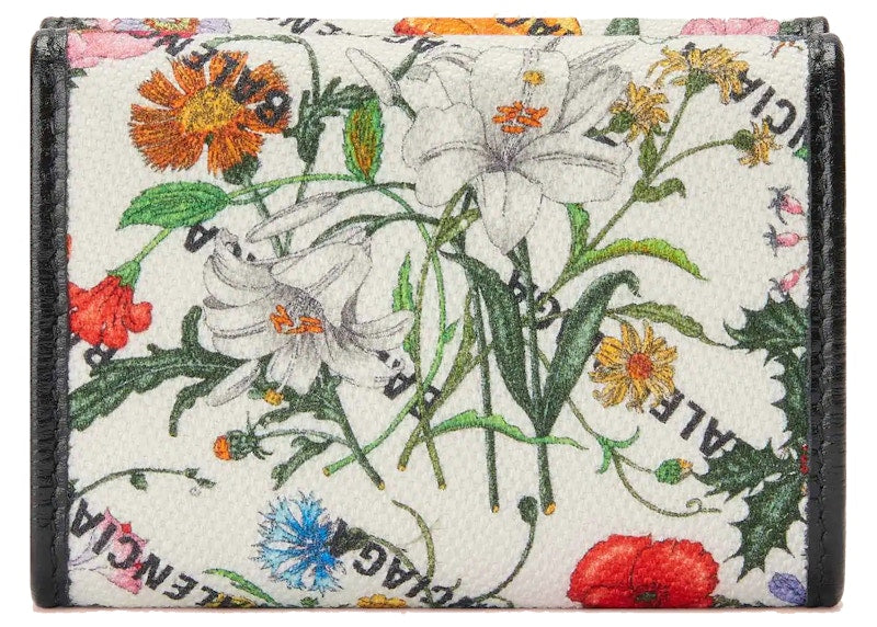 Gucci x Balenciaga The Hacker Project Neo Classic Wallet White Flora