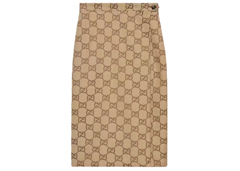 Gucci x Balenciaga The Hacker Project Maxi GG Skirt Beige/Ebony