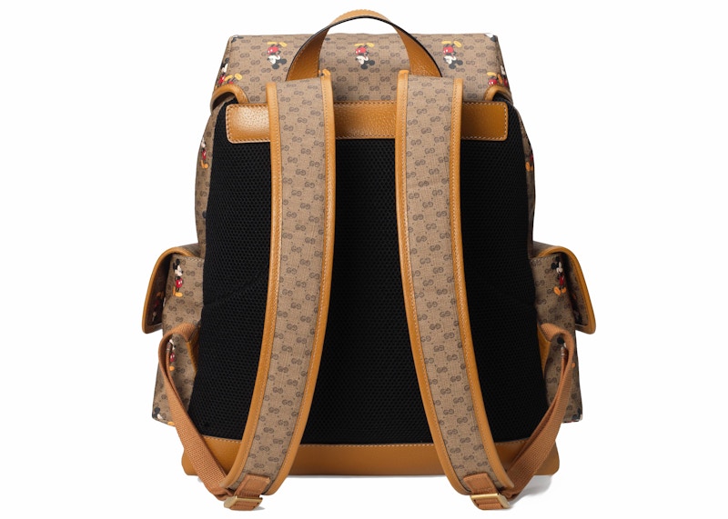 Gucci x Disney Backpack Mini GG Supreme Mickey Mouse Medium Beige