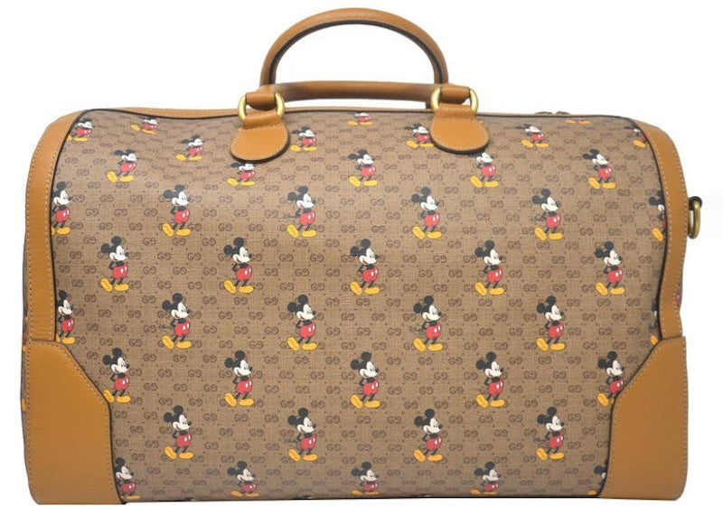 Gucci x Disney Monogram Duffle Travel Bag Beige/Ebony