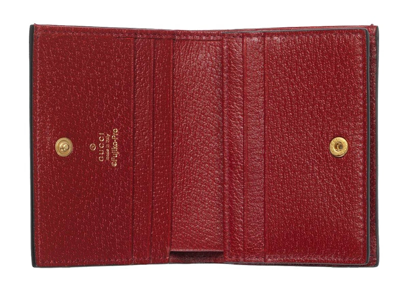 Gucci x Doraemon Card Case Beige/Red