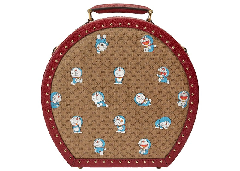 Gucci x Doraemon Hat Box Ebony/Beige