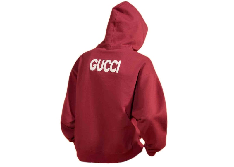 Gucci x MLB 2022 Cotton Jersey Sweatshirt with Pirates Patch Bordeaux