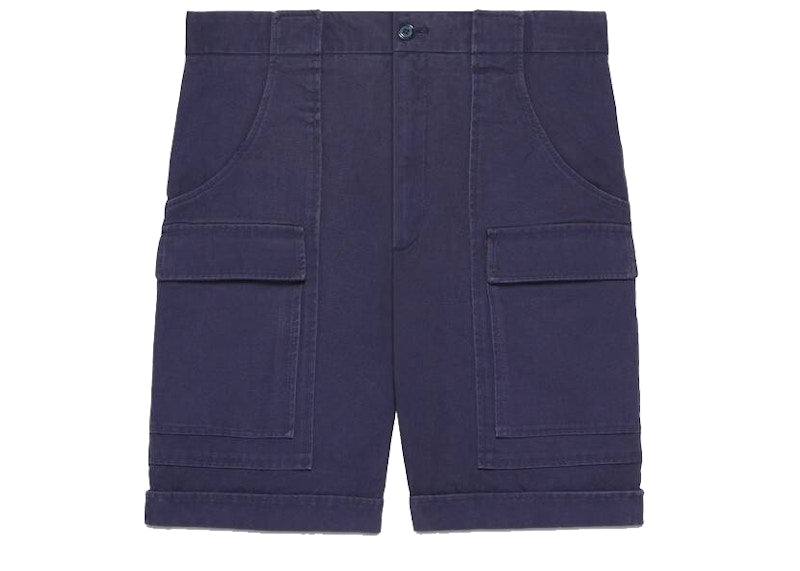 Gucci x The North Face Canvas Shorts Blue