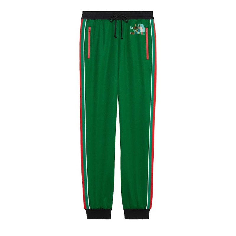 Gucci x The North Face Cotton Jogging Pants Green