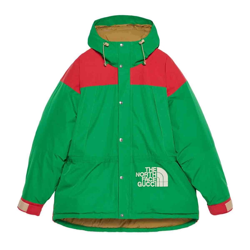 Gucci x The North Face Down Jacket Green/Red