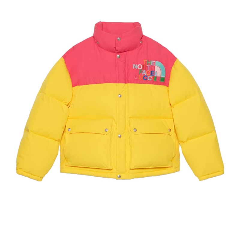 Gucci x The North Face Down Jacket Yellow/Multicolor