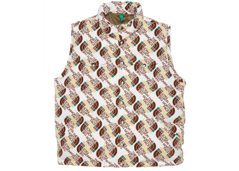 Gucci x The North Face Down Vest Brown/Beige