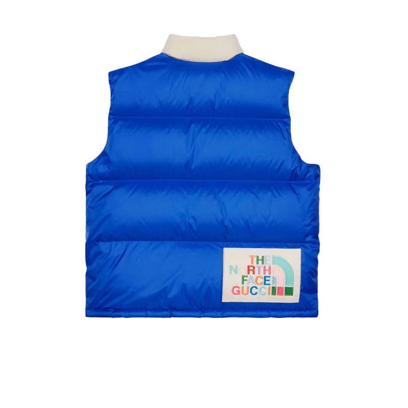 Gucci x The North Face Down Vest White/Dark Pink/Black/Blue