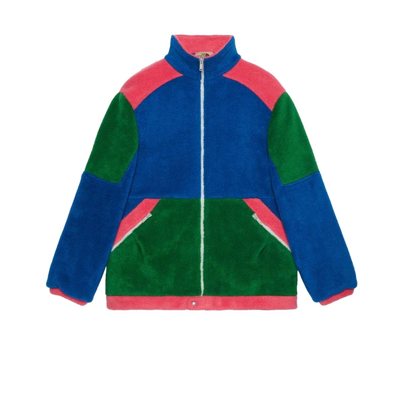 Gucci x The North Face Fleece Jacket Blue/Green/Dark Pink