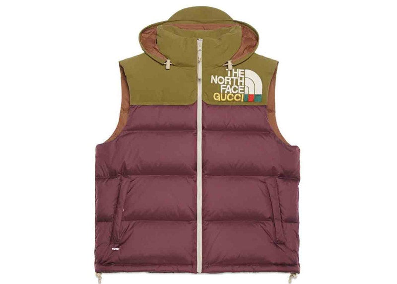 Gucci x The North Face Padded Vest Bordeaux/Green