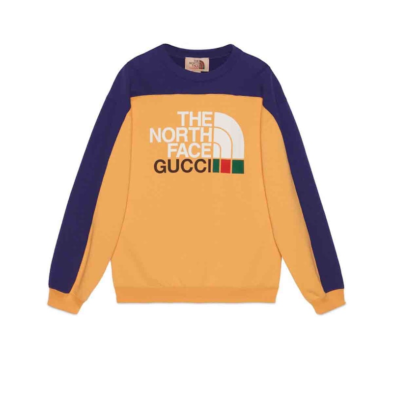 Gucci x The North Face Sweatshirt Yellow/Blue