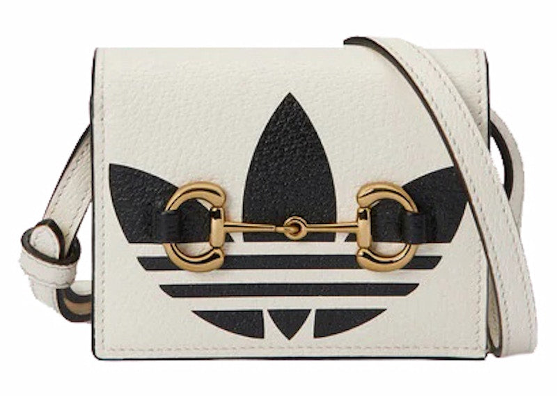 Gucci x adidas Card Case With Horsebit White/Black