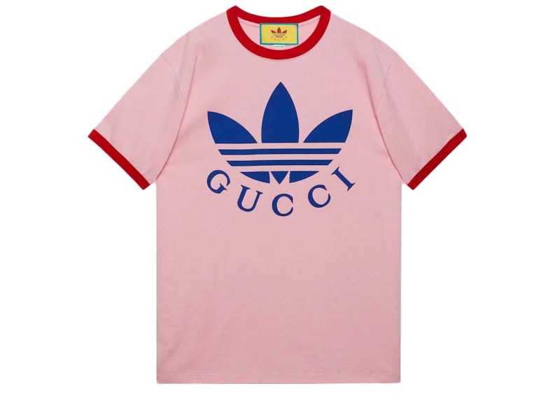 Gucci x adidas Cotton Jersey T-Shirt Pink/Red