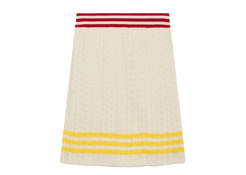 Gucci x adidas Cotton Skirt Ivory