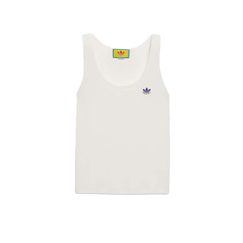Gucci x adidas Cotton Tank Top Ivory