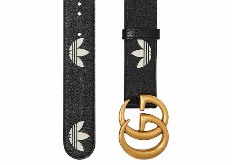 Gucci x adidas GG Marmont Belt Black/White