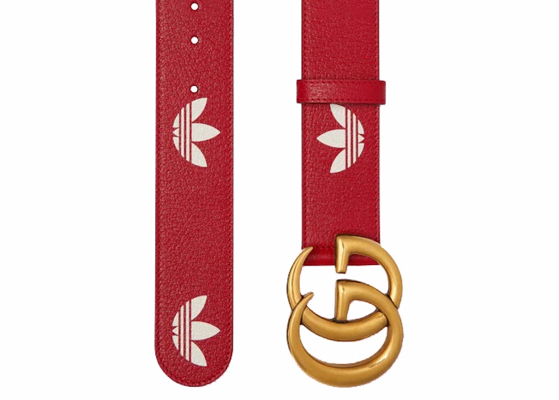 Gucci x adidas GG Marmont Belt Red