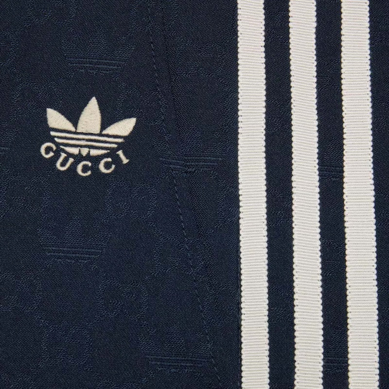 Gucci x adidas GG Trefoil Jacquard Logo Pant Dark Blue