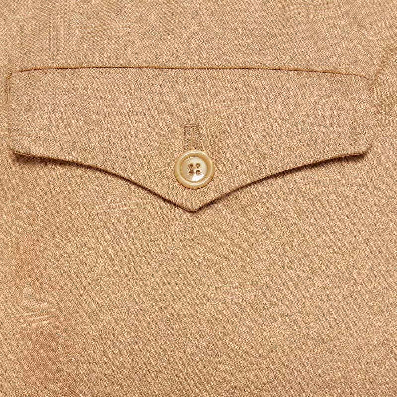 Gucci x adidas GG Trefoil Jacquard Pant Beige