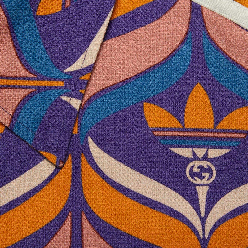 Gucci x adidas Interlocking G And Trefoil Shirt Orange Multicolor