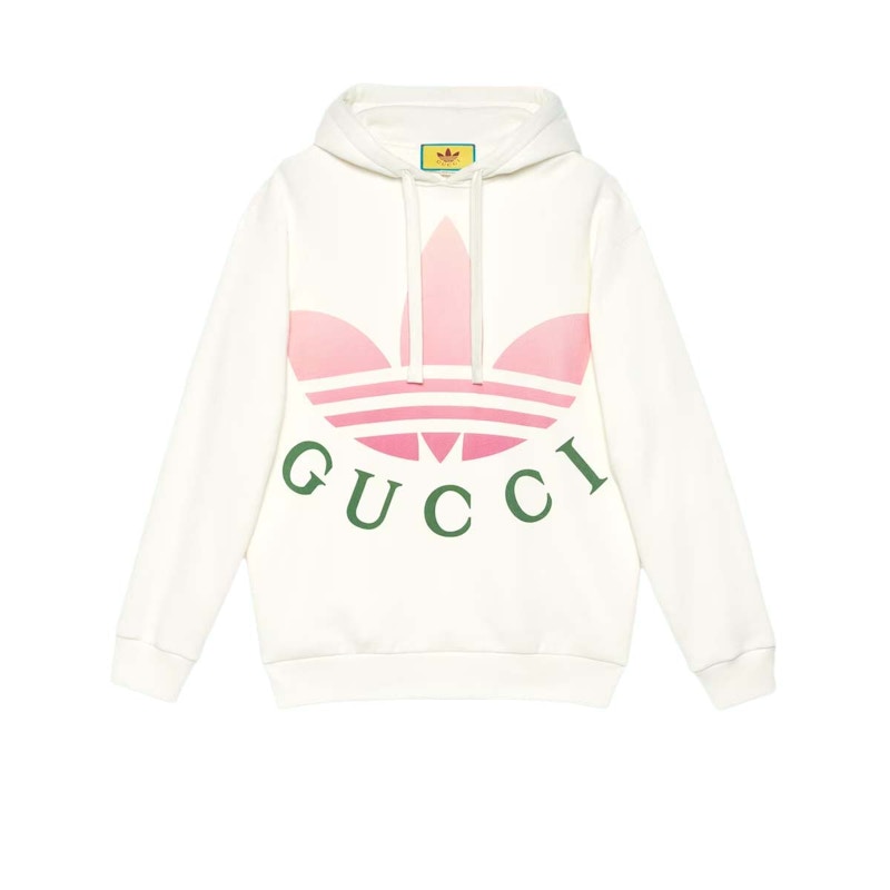 Gucci x adidas Jersey Hooded Sweatshirt White