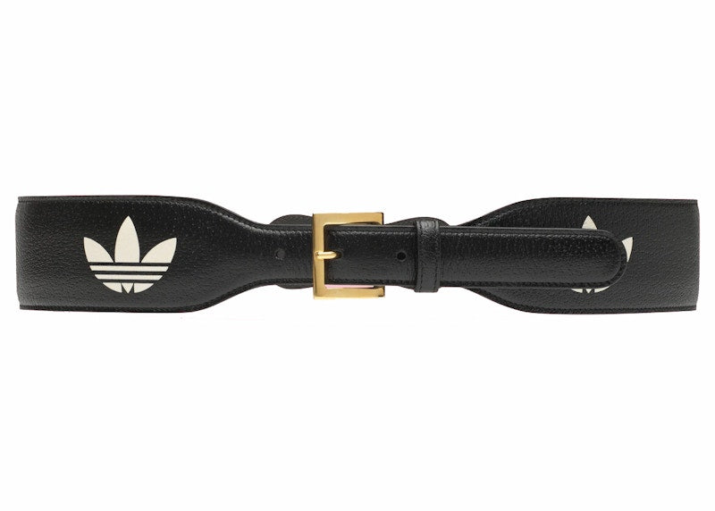 Gucci x adidas Leather Horsebit Belt Black