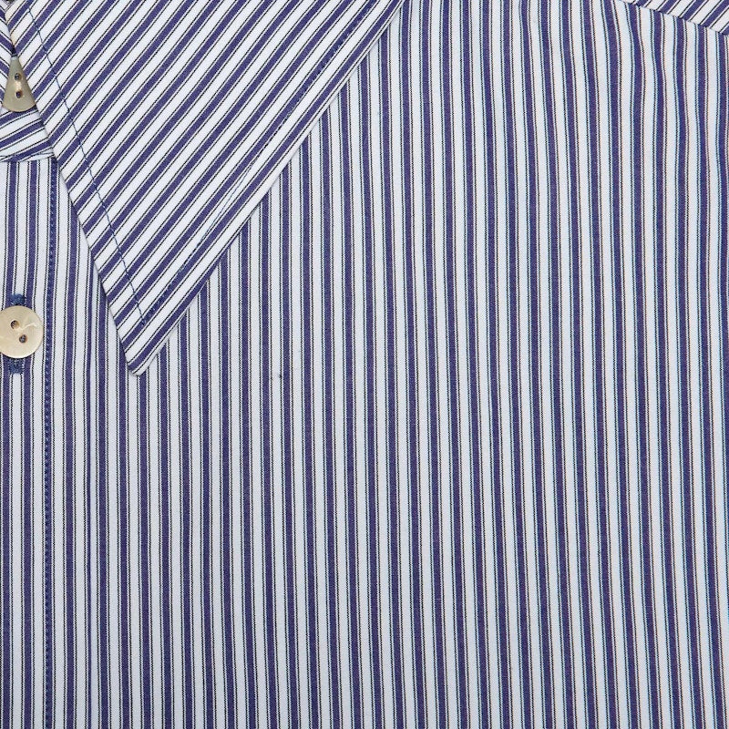 Gucci x adidas Striped Cotton Shirt Blue/White