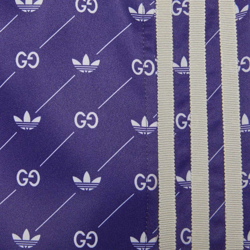 Gucci x adidas Trefoil Print Shorts Ivory/Blue